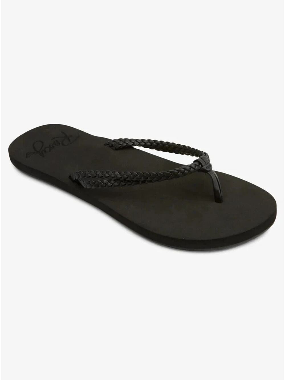Roxy Women's Costas Slip-On Flip-Flops, Black 3 Size 6M